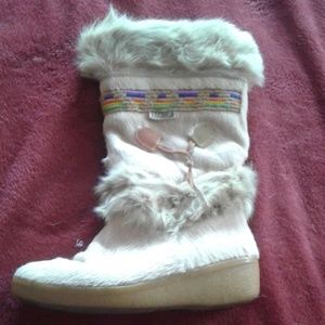 Rainbow Tecnica fur boots